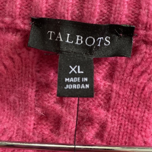 NWT Talbots Cable Knit Cardigan Sweater - Size XL - Picture 3 of 7